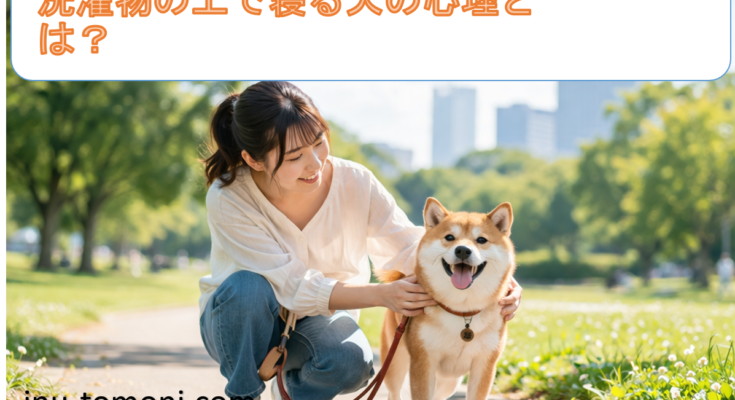 洗濯物の上で寝る犬の心理とは？