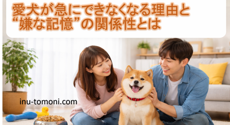 愛犬が急にできなくなる理由と“嫌な記憶”の関係性とは