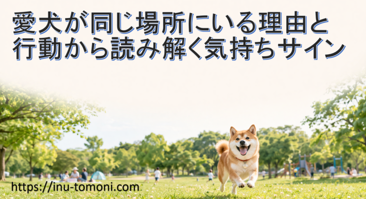 愛犬が同じ場所にいる理由と行動から読み解く気持ちサイン