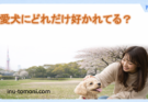 愛犬にどれだけ好かれてる？