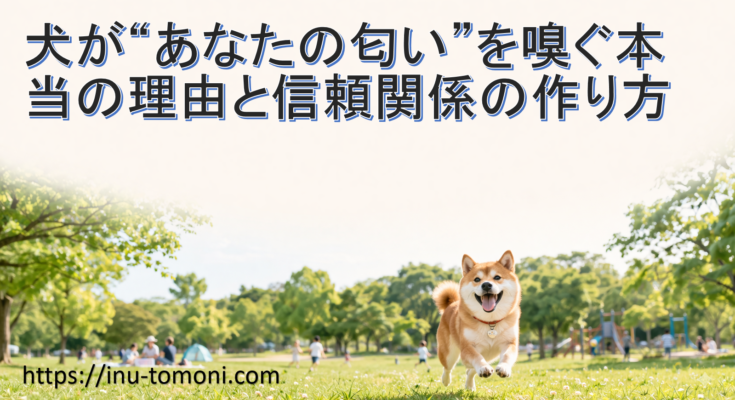 犬が“あなたの匂い”を嗅ぐ本当の理由と信頼関係の作り方