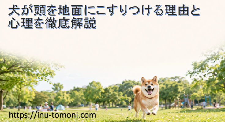 犬が頭を地面にこすりつける理由と心理を徹底解説