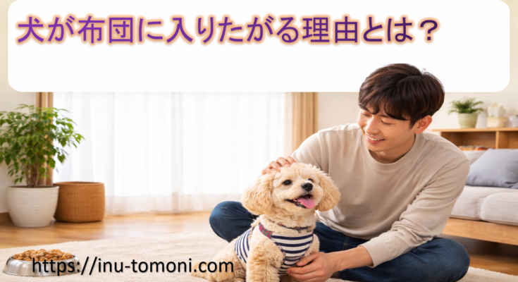 犬が布団に入りたがる理由とは?