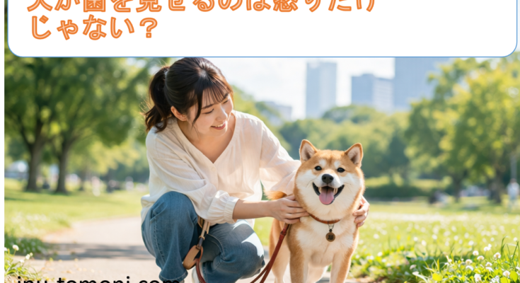 犬が歯を見せるのは怒りだけじゃない？