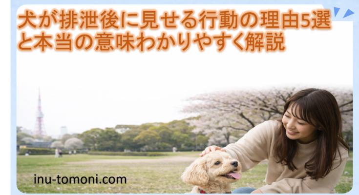 犬が排泄後に見せる行動の理由5選と本当の意味わかりやすく解説