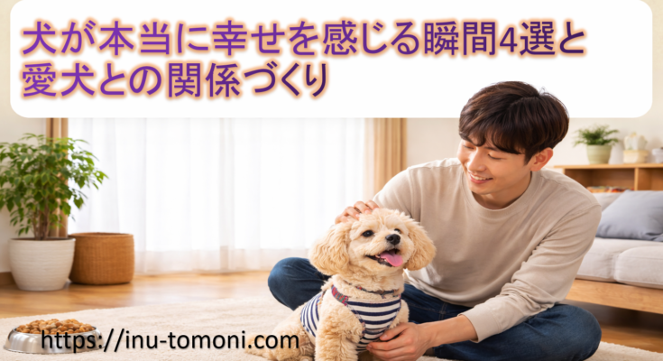 犬が本当に幸せを感じる瞬間4選と愛犬との関係づくり