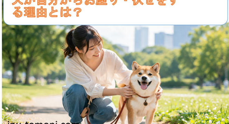 犬が自分からお座り・伏せをする理由とは？