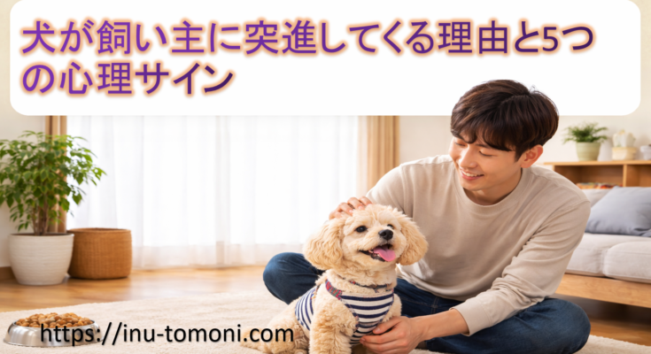 犬が飼い主に突進してくる理由と5つの心理サイン