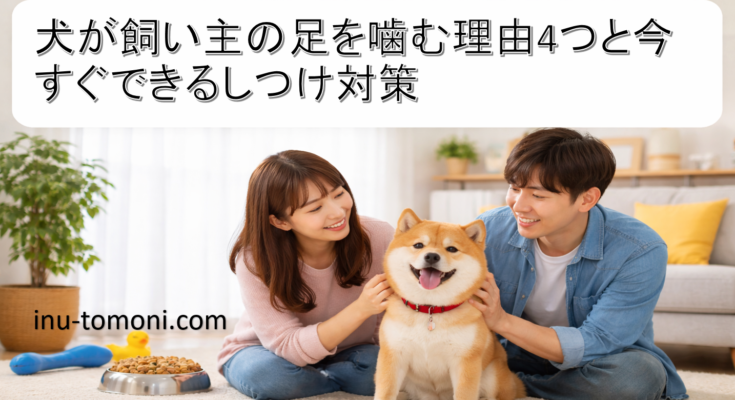 犬が飼い主の足を噛む理由4つと今すぐできるしつけ対策