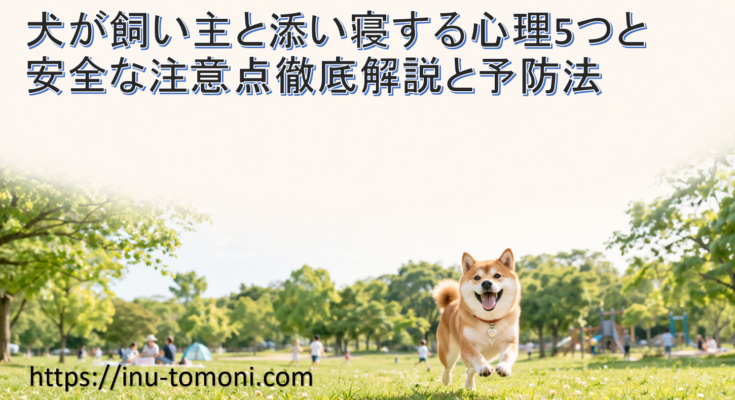 犬が飼い主と添い寝する心理5つと安全な注意点徹底解説と予防法