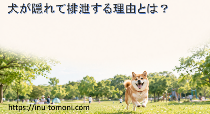 犬が隠れて排泄する理由とは？