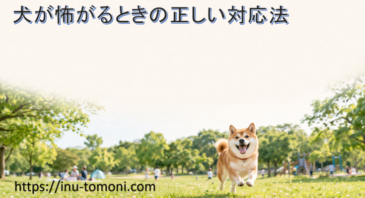 犬が怖がるときの正しい対応法
