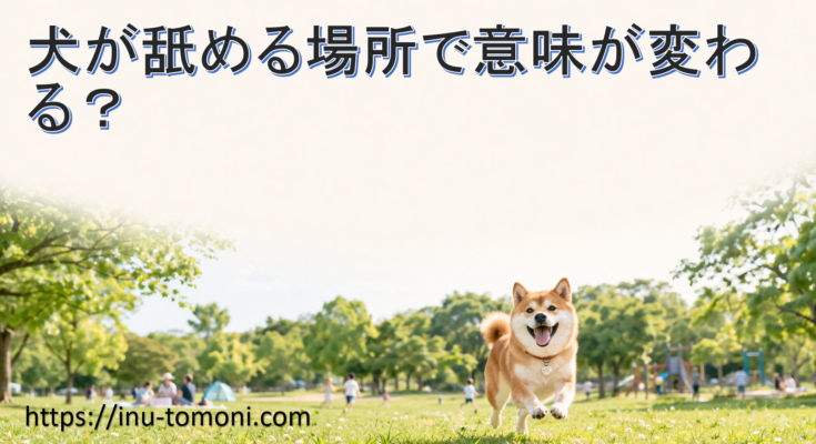 犬が舐める場所で意味が変わる？