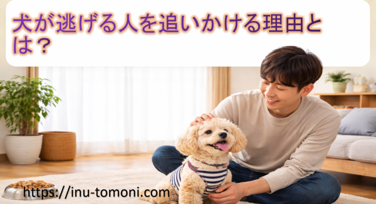 犬が逃げる人を追いかける理由とは？
