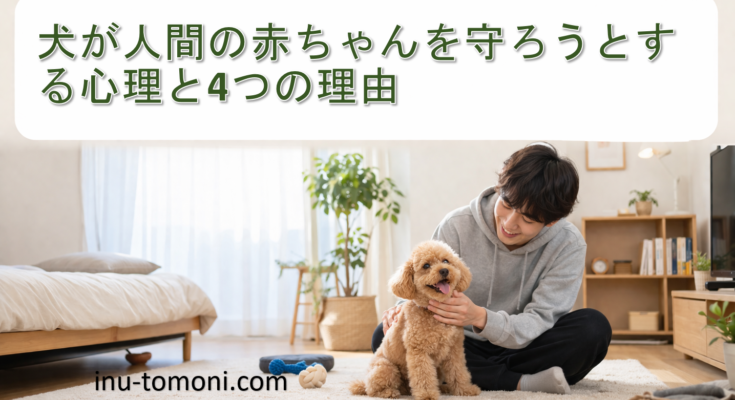犬が人間の赤ちゃんを守ろうとする心理と4つの理由