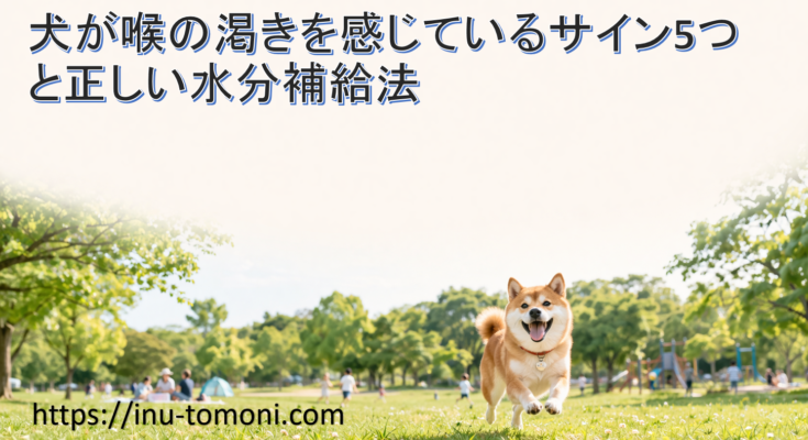 犬が喉の渇きを感じているサイン5つと正しい水分補給法