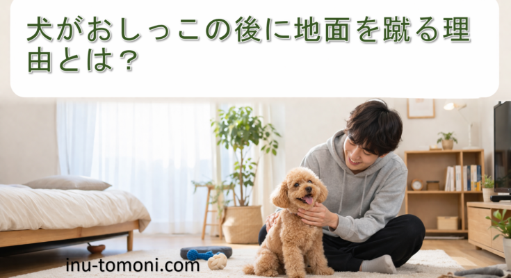 犬がおしっこの後に地面を蹴る理由とは？