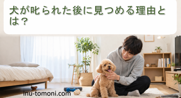 犬が叱られた後に見つめる理由とは?