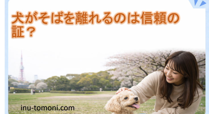 犬がそばを離れるのは信頼の証?