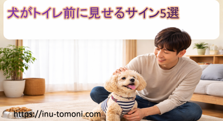 犬がトイレ前に見せるサイン5選