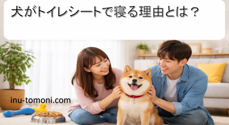 犬がトイレシートで寝る理由とは?