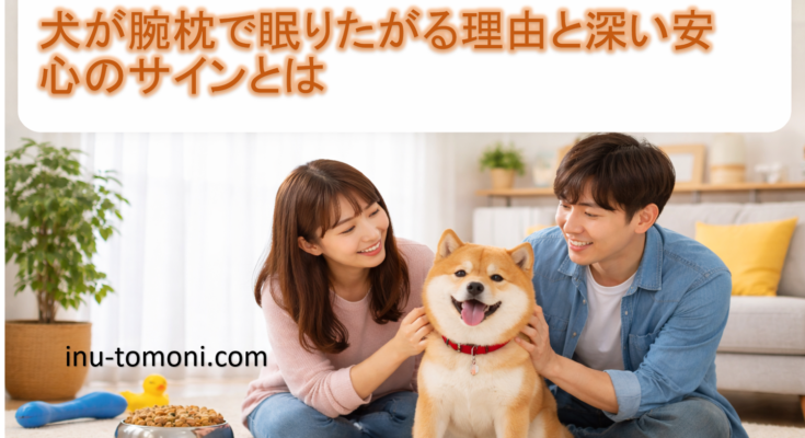犬が腕枕で眠りたがる理由と深い安心のサインとは