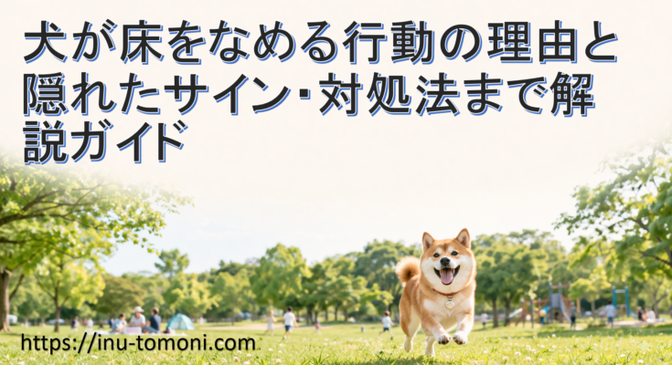 犬が床をなめる行動の理由と隠れたサイン・対処法まで解説ガイド