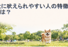 犬に吠えられやすい人の特徴とは？