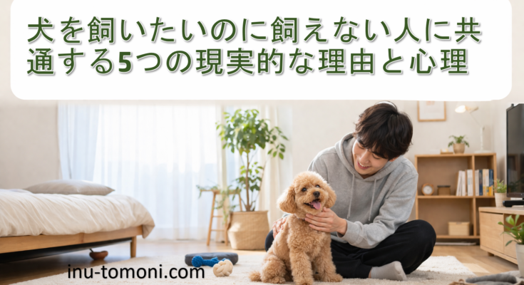犬を飼いたいのに飼えない人に共通する5つの現実的な理由と心理