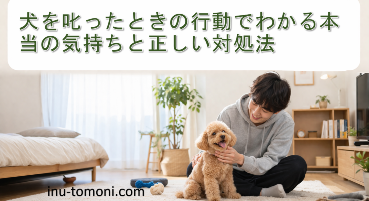 犬を叱ったときの行動でわかる本当の気持ちと正しい対処法