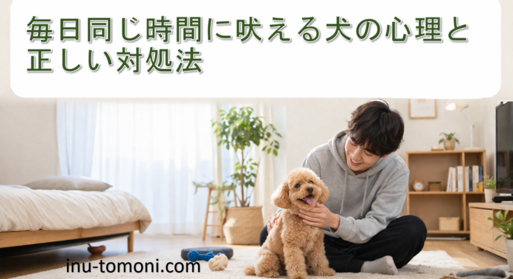 毎日同じ時間に吠える犬の心理と正しい対処法