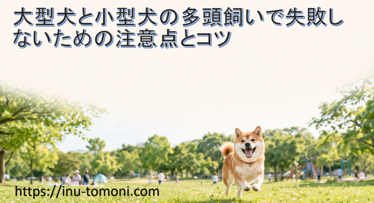 大型犬と小型犬の多頭飼いで失敗しないための注意点とコツ