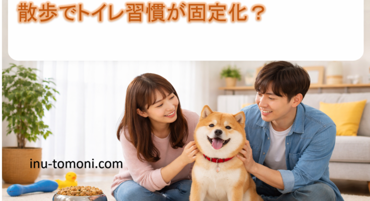 散歩でトイレ習慣が固定化？