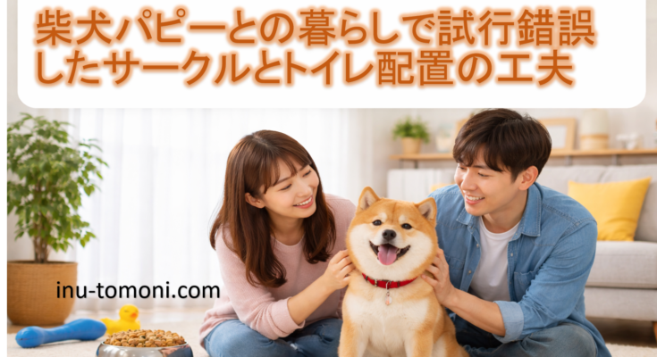 柴犬パピーとの暮らしで試行錯誤したサークルとトイレ配置の工夫