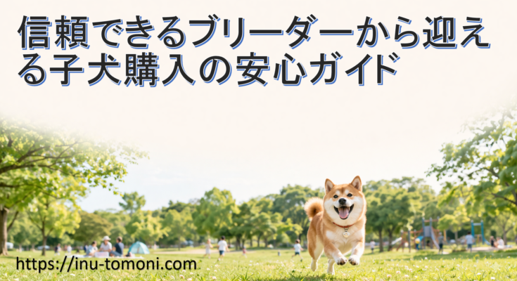 信頼できるブリーダーから迎える子犬購入の安心ガイド