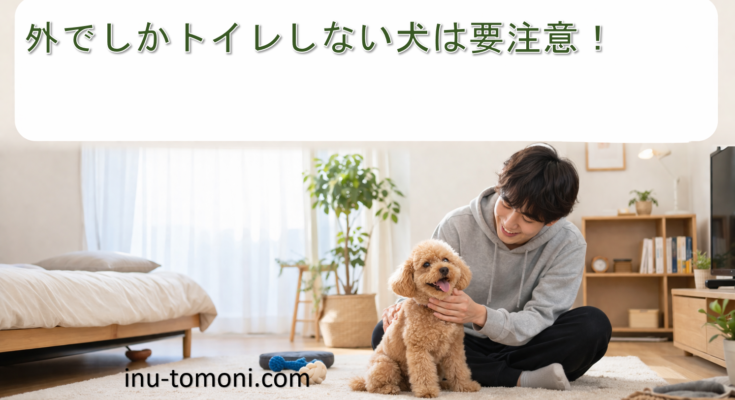 外でしかトイレしない犬は要注意!
